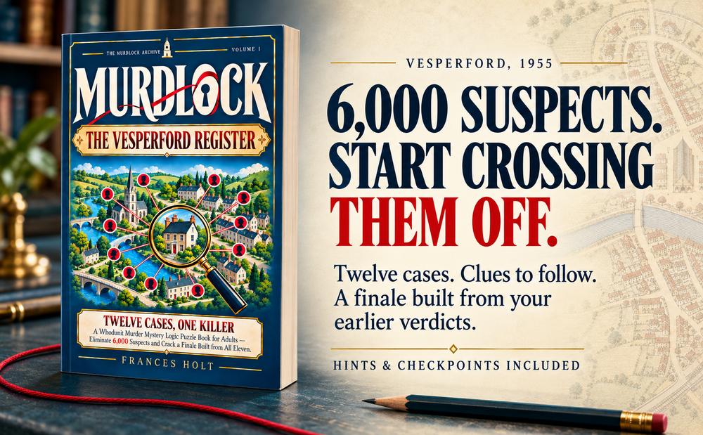 MURDLOCK Volume 1, The Vesperford Register: 6,000 suspects, start crossing them off